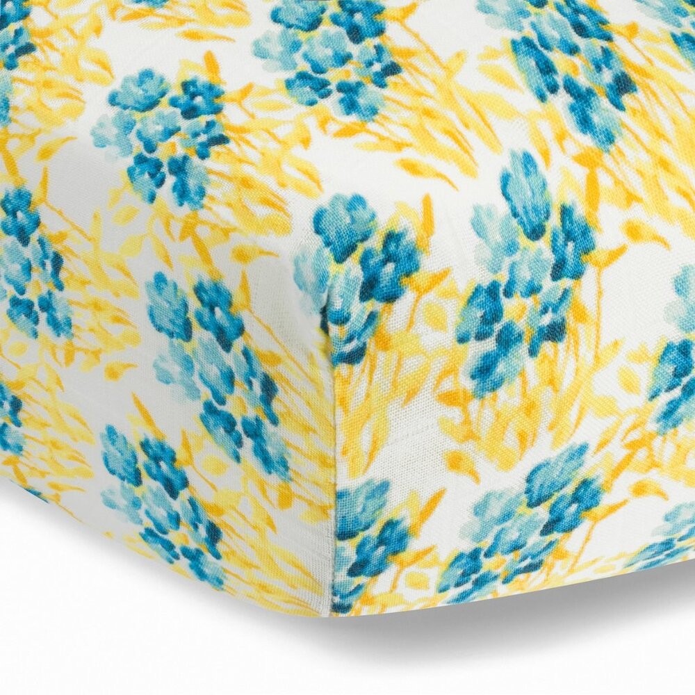 Milkbarn crib sheets  Sky Floral Bamboo